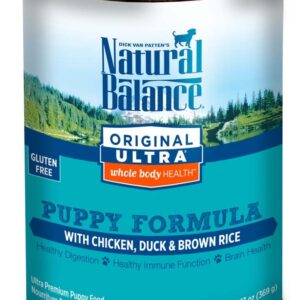 Natural Balance Pet Foods Ultra Wbh Chicken, Duck and Brown Rice Puppy Formula Canned Dog Food 12Ea/13 Oz