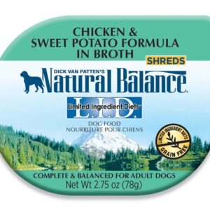 Natural Balance Pet Foods L.I.D Chicken & Sweet Potato in Broth Dog Food 2.75 oz 24 Pack