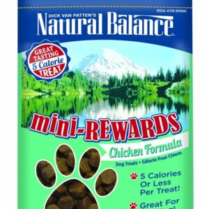 Natural Balance Pet Foods Mini Rewards Chicken Formula Semi-Moist Dog Treats 4 Oz, Mini