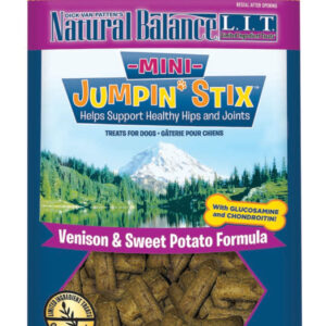Natural Balance Pet Foods L.I.T Hip-Stix Venison Formula Semi-Moist Dog Treats 3.5 oz Mini