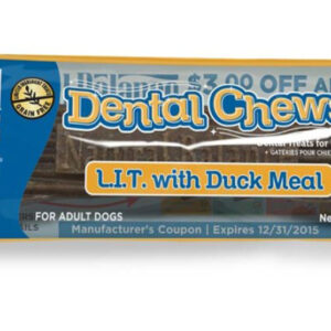 Natural Balance Pet Foods L.I.T Duck Meal Dog Dental Chew 13 Oz, 12 Ct, Medium