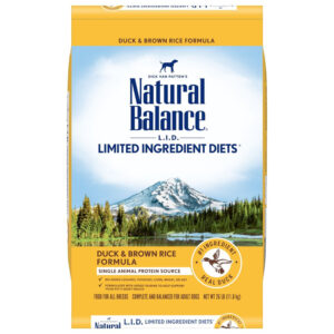 Natural Balance Pet Foods LID Duck and Brown Rice Adult Dry Dog Food 26 lb