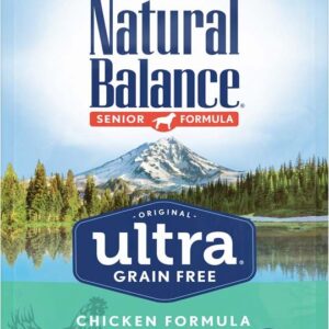 Natural Balance Pet Foods Ultra Grain Free Senior Formula Dry Dog Food 4 Lb