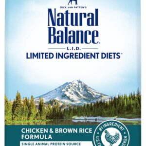 Natural Balance Pet Foods LID Chicken and Brown Rice Dry Dog Food 12 lb