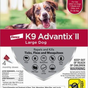 K9 Advantix II Dog Large Red 4-Pack
