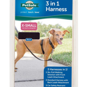 PetSafe 3in1 Dog Harness Black Extra-Small