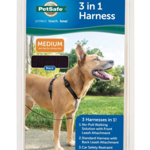 PetSafe 3in1 Dog Harness Black Medium