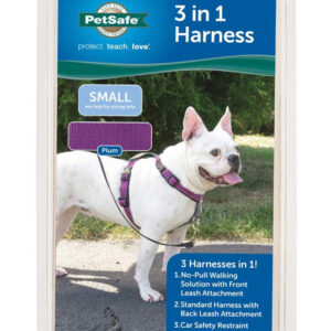 PetSafe 3in1 Dog Harness Plum Small