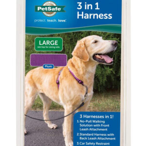 PetSafe 3in1 Dog Harness Plum Large