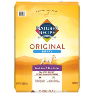 Natures Recipe Lamb Meal and Rice Puppy Dry Dog Food 15 Lb