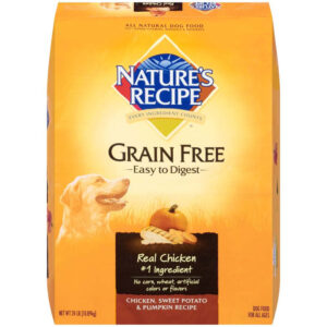 Natures Recipe Easy To Digest Grain Free Dry Dog Food Chicken, Sweet Potato Pumpkin 24 Lb