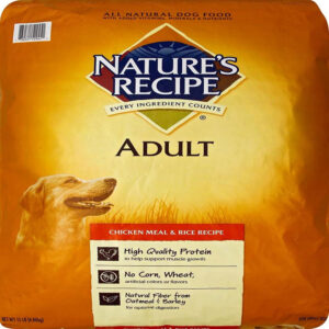 Natures Recipe Adult Chicken Meal and Rice Dry Dog Food 15 Lb