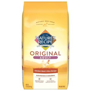 Natures Recipe Adult Dry Dog Food Chicken Meal Rice 4.5 Lb