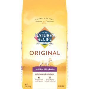 Natures Recipe Adult Dry Dog Food Lamb Meal and Rice 4.5 Lb