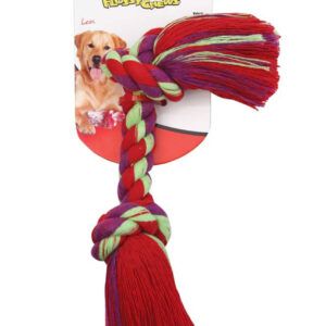Mammoth Pet Products Cotton Blend Color Rope Bone Dog Toy Assorted 16 in Extra Large