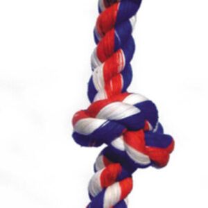Mammoth Pet Products Cotton Blend Color 5 Knot Rope Tug Toy Assorted, 1ea/36 in, XL