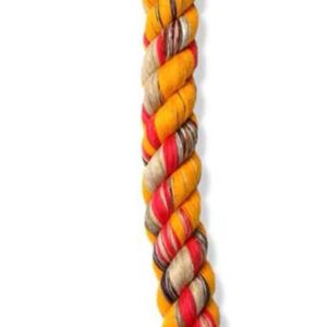 Mammoth Pet Products Cottonblend 2 Knot Rope Tug Toy 2 Knots Multi-Color 48 In