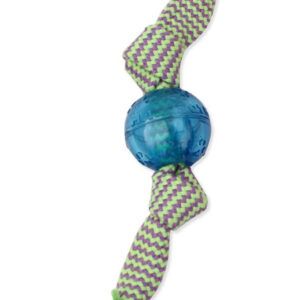 Mammoth Pet Products Candy Wraps Double Dog Toy with Squeaky Balls Outside Multi-Color Small 9 in
