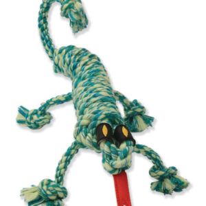 Mammoth Pet Products Rope Dog Toy Iguana Green 16 in Medium