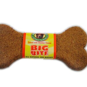 Natures Animals Big Bite All Natural Cheddar Cheese Dog Biscuit Display 8 in 24 Count