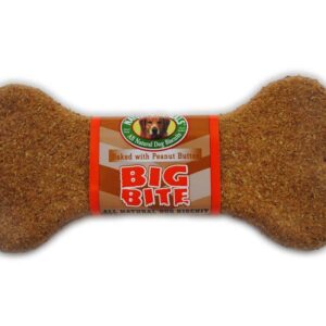 Natures Animals All Natural Chicken Big Bite Biscuit Dog Treats Peanut Butter 24 Count 8 in
