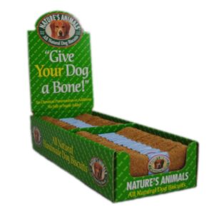 Natures Animals Gourmet Select Organic Bone Chicken Dog Treat Display 4 in 24 Count