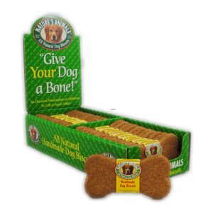 Natures Animals Gourmet Select Organic Bone Cheddar Cheese Dog Treat Display 4 in 24 Count