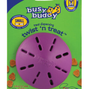 Busy Buddy Twist n Treat Toy Purple Small