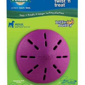 Busy Buddy Twist n Treat Toy Purple Medium