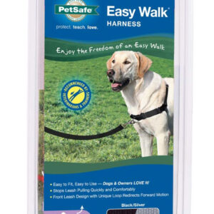 PetSafe Easy Walk Dog Harness Black, Silver Medium/Large