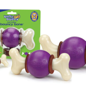 Busy Buddy Bouncy Bone Dog Chew Multi-Color Large
