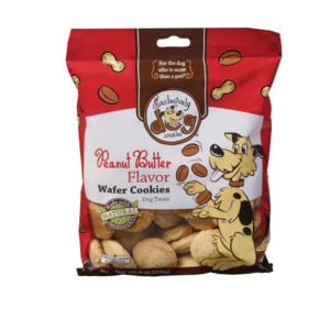 Exclusively Pet Peanut Butter Flavor Wafer Cookies Dog Treats 6 oz