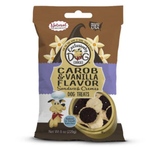 Exclusively Pet Carob and Vanilla Flavor Sandwich Cremes Dog Treats 8 oz