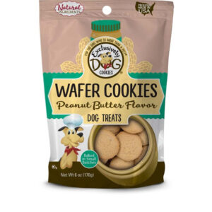 Exclusively Pet Vanilla Flavor Wafer Cookies Dog Treats 8 oz