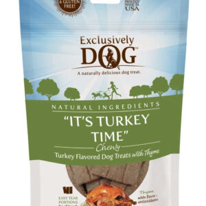Exclusively Pet It's Turkey Time Turkey Flavored Dog Treats 7 oz