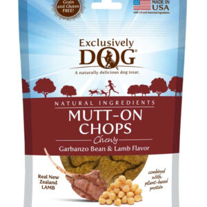 Exclusively Pet Mutt-On Chops Grain Free Chewy Dog Treats 7 oz