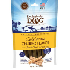 Exclusively Pet California Churro Flavor Dog Dental Chew 7.5 oz 13 Count