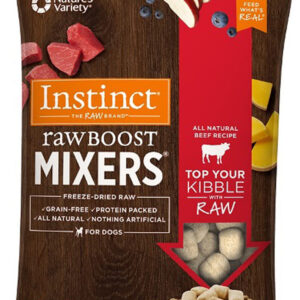 Natures Variety Raw Boost Mixer Dog Beef Trial 1oz./4Bx Instinct Freeze Dried