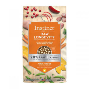 Natures Variety Raw Longevity 20% Freeze Dried Raw Mealblend Dog 3.8Lb Chicken Adult
