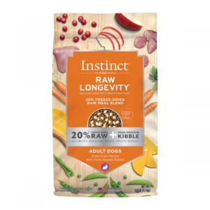 Natures Variety Raw Longevity 20% Freeze Dried Raw Mealblend Dog 3.8Lb Rabbit Adult