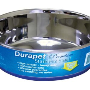 OurPets Premium Stainless Steel Dog Bowl Silver 3 Quarts