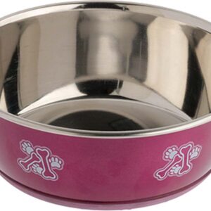 Ourpets Durapet Fashion Bowl Magenta-Large-Assorted Pattern