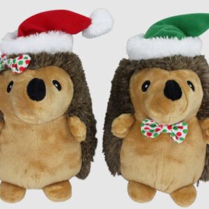 Multipet Hedgehog w/ Bowtie and Santa Hat 8 inch