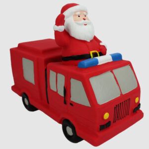 Multipet Firetruck w/ Santa 6.5 inch