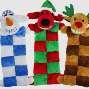 Multipet Loofa Christmas Squeaker Mat Assortment 12 inch