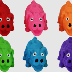 Multipet Mini Latex Origami Pig (Asst. Colors) 4 inch