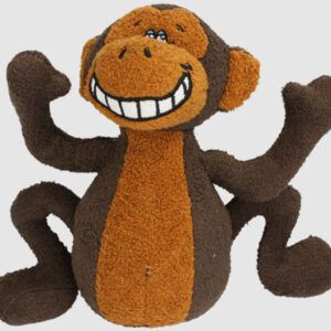 Multipet Deedle Dudes Dog Toy Monkey 8 in