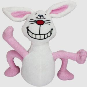 Multipet Deedle Dudes Dog Toy Rabbit Multi-Color 8 in