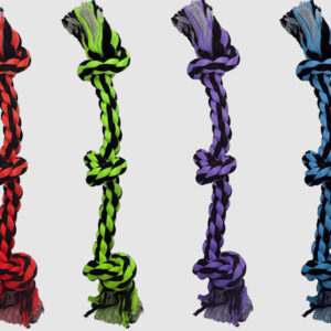 Multipet Nuts for Knots™ 3Knot Rope (Assorted) 15 inch