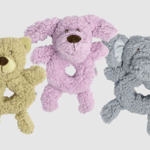 Multipet Aromadog Fleece Ring-Body Dog Toy Assorted 9.5 in